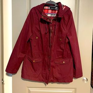 Burgundy Women’s Utility Jacket (XXL)